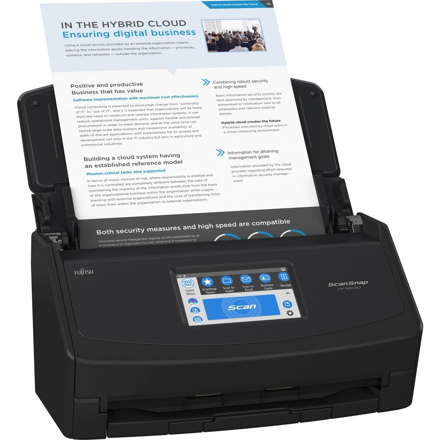 Fujitsu ScanSnap ScanSnap iX1600 Large Format ADF Scanner - 600 ...