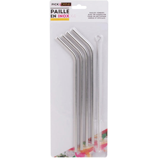 PICK AND DRINK Stainless Straws with Brush