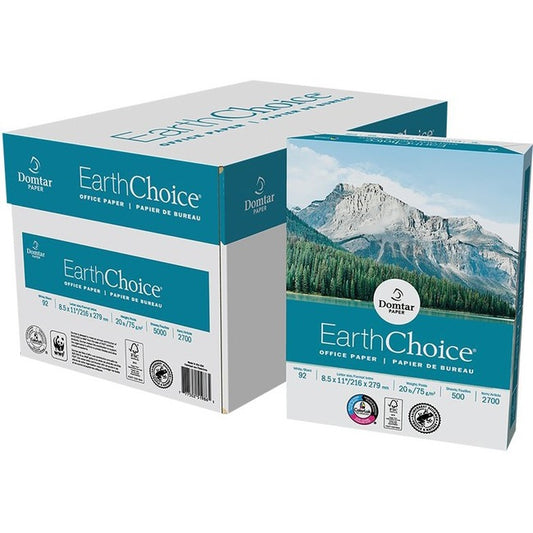 Domtar EarthChoice 3-Hole Punched Laser, Inkjet Copy & Multipurpose Paper - White