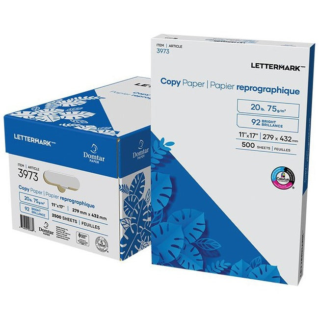 Lettermark Laser, Inkjet Copy Paper - White