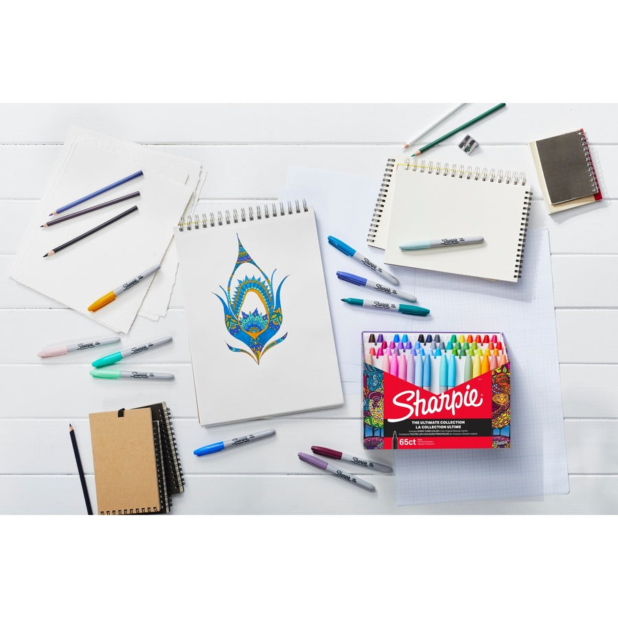 MARKR SHARPIE FINE ASST,65/BX