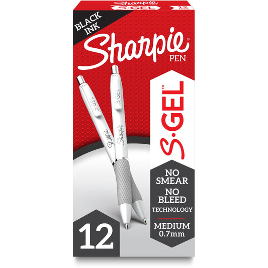 Sharpie S-Gel Fashion Retractable Pens 0.7 mm Blue Black 12/pkg