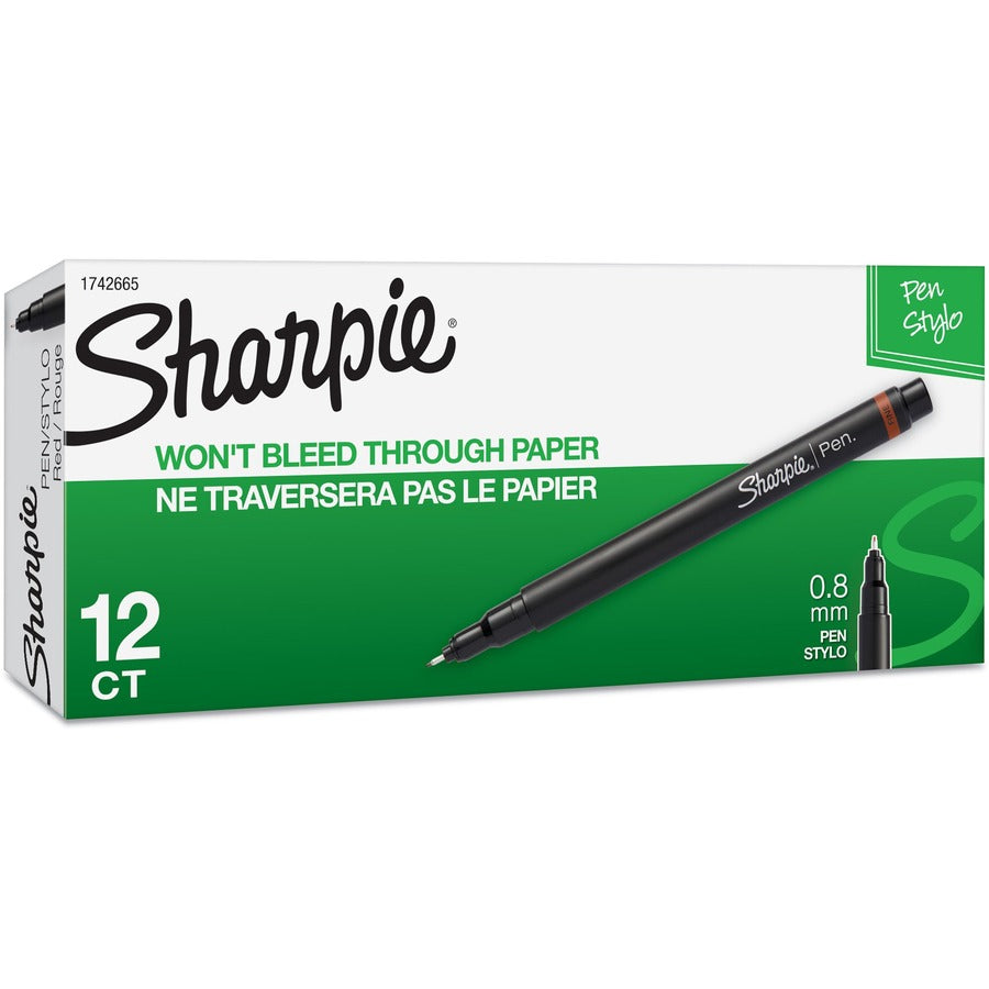 PEN SHARPIE O/S POROUS  *RED