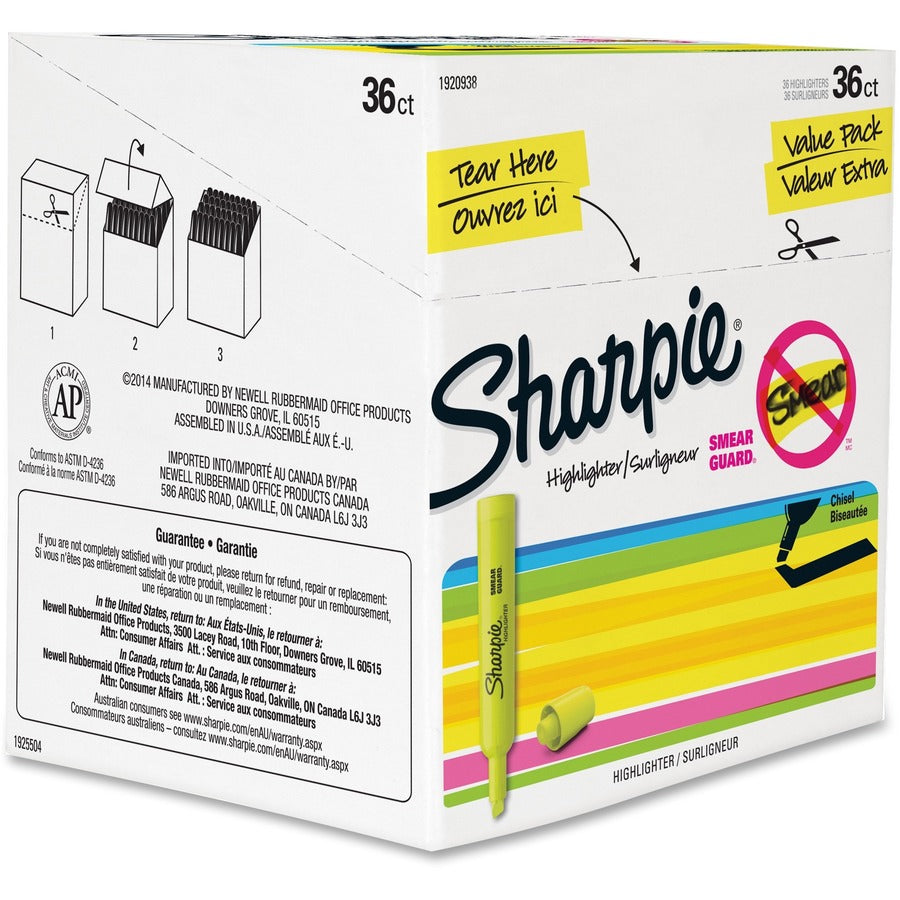 Sharpie SmearGuard Tank Style Highlighters - 1920938