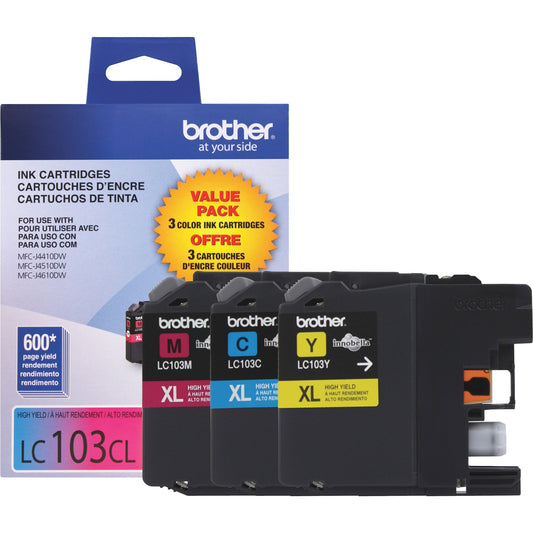 Brother Innobella LC1033PKS Original Ink Cartridge - Tri-pack - Cyan, Magenta, Yellow