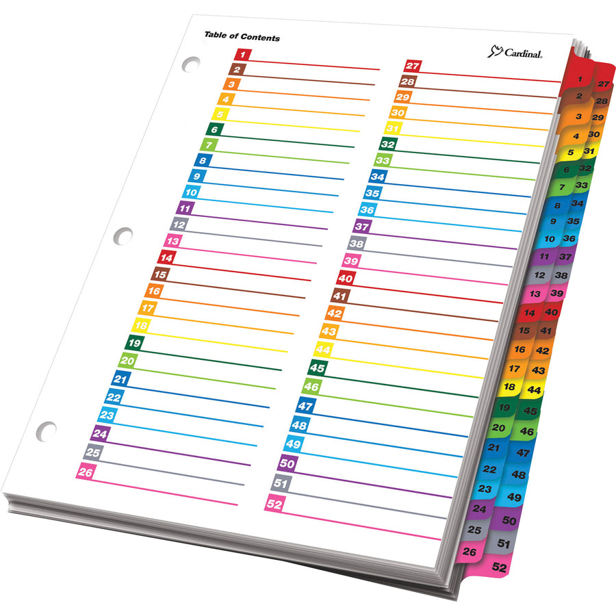 Cardinal OneStep Printable Dividers - 60990
