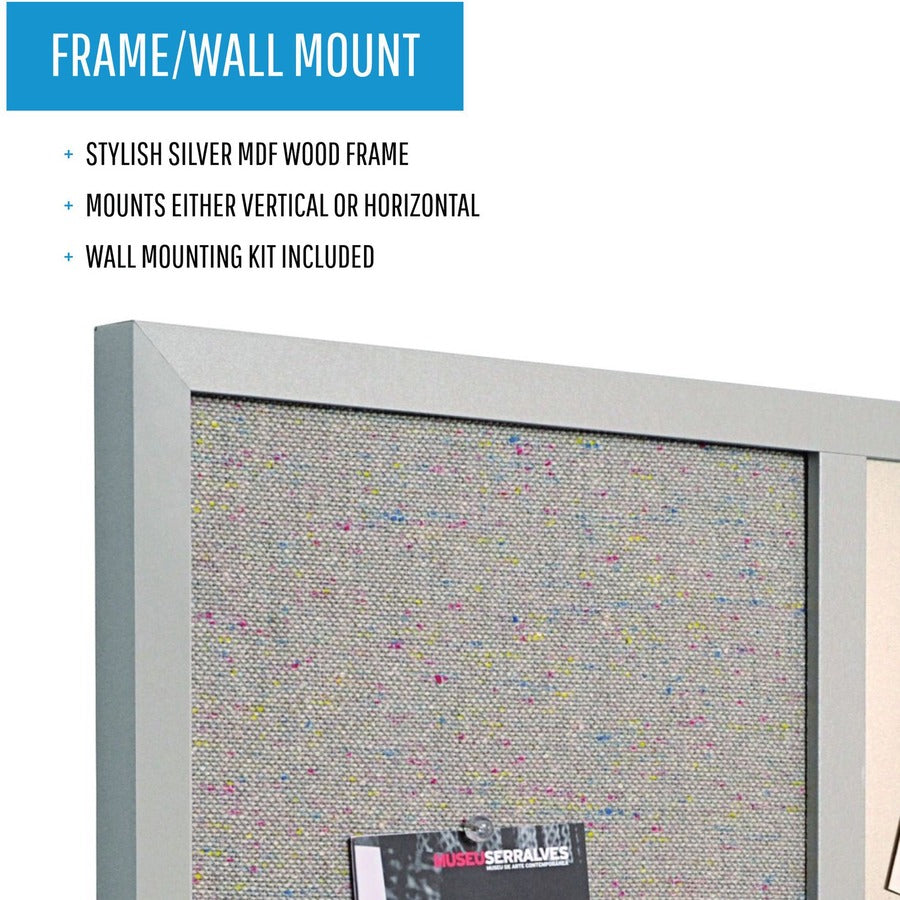 MasterVision MV Fabric/Dry-erase Bulletin Board - MX04331608