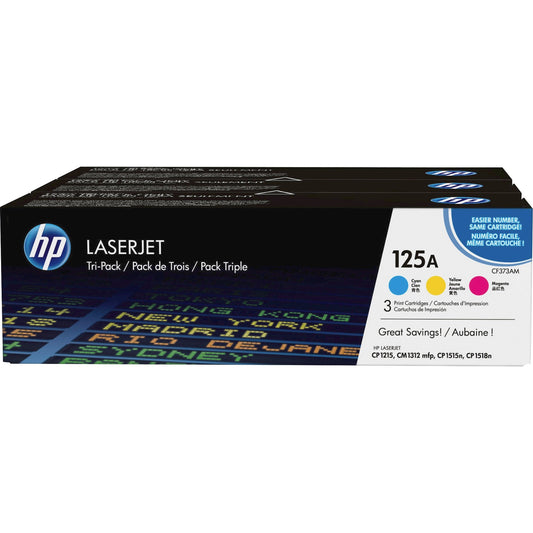HP 125A (CE259A) Original Toner Cartridge - Tri-pack - Multicolor