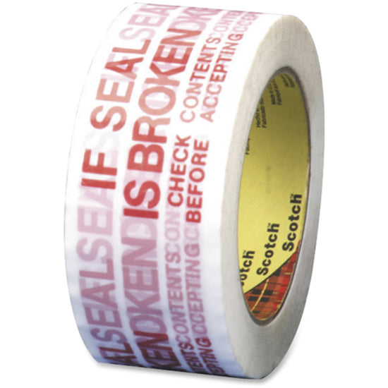 Scotch Preprinted Message Seal Broken Tape - 3771