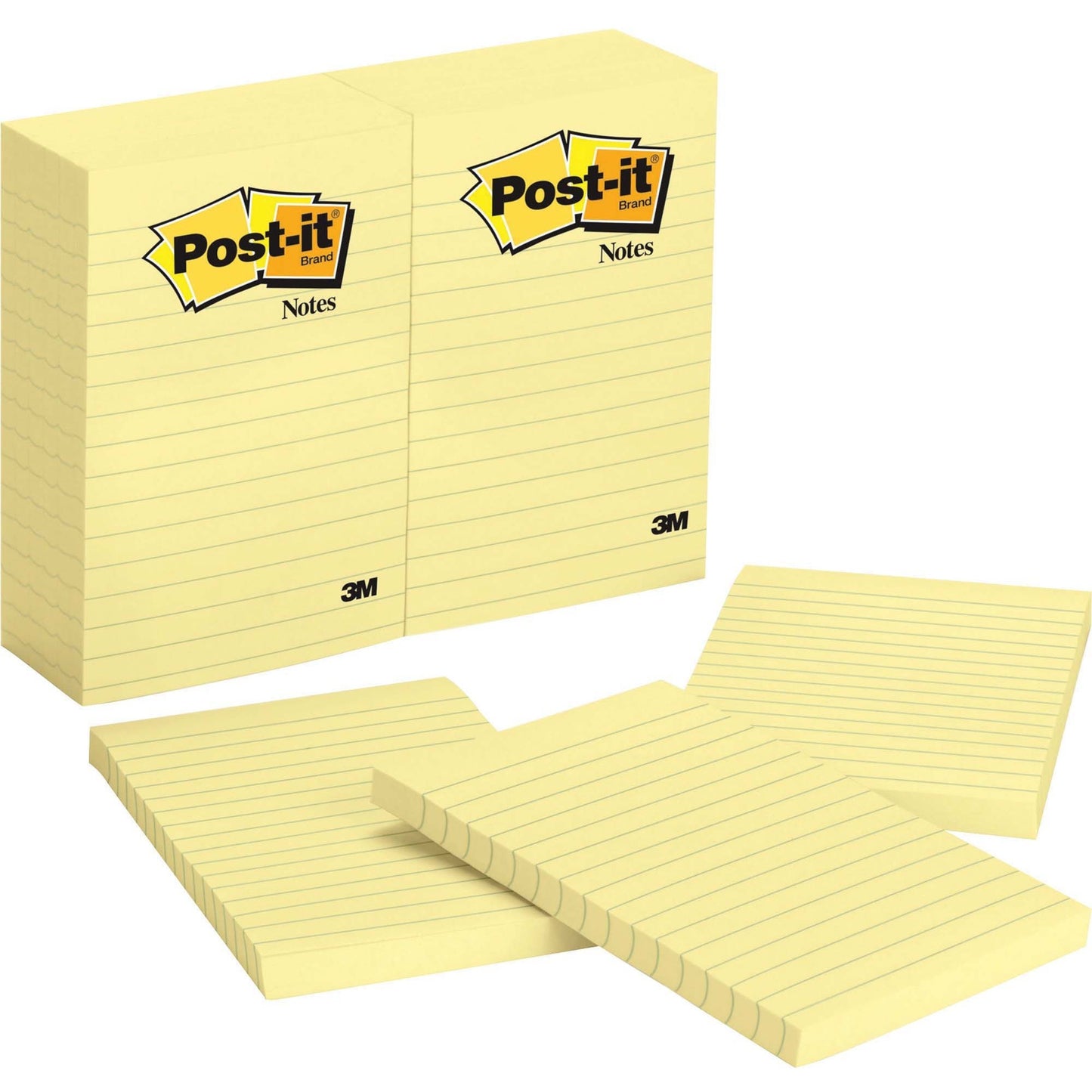 Post-it&reg; Notes Original Lined Notepads