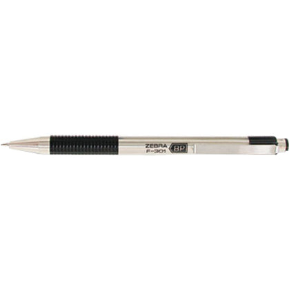 Zebra Pen BCA F-301 Stainless Steel Ballpoint Pens - 27110