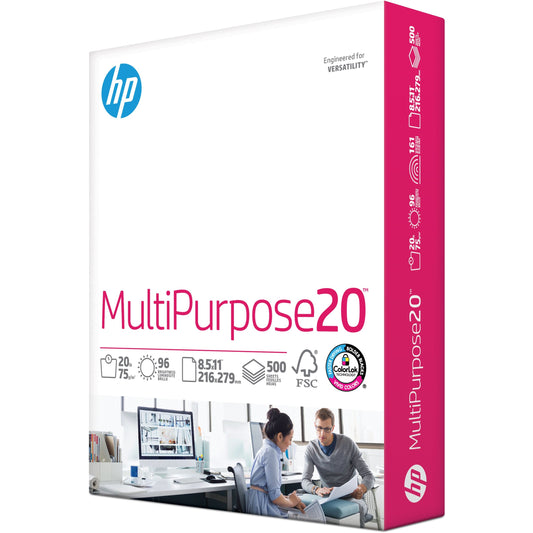 HP Papers MultiPurpose20 8.5x11 Copy & Multipurpose Paper - White