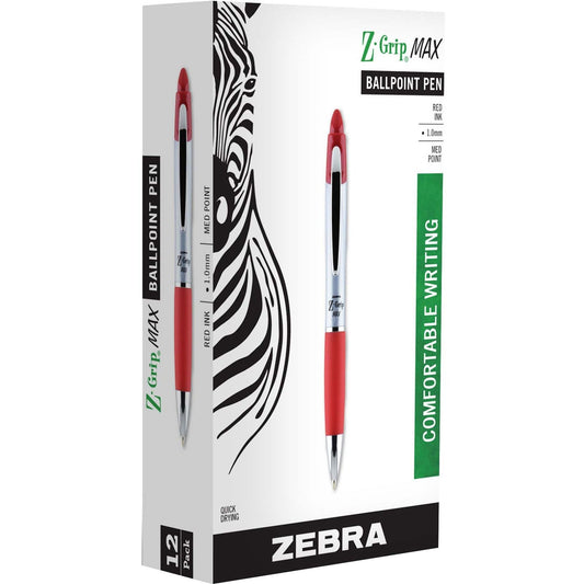 Zebra Pen Z-grip Max Retractable Ballpoint Pens