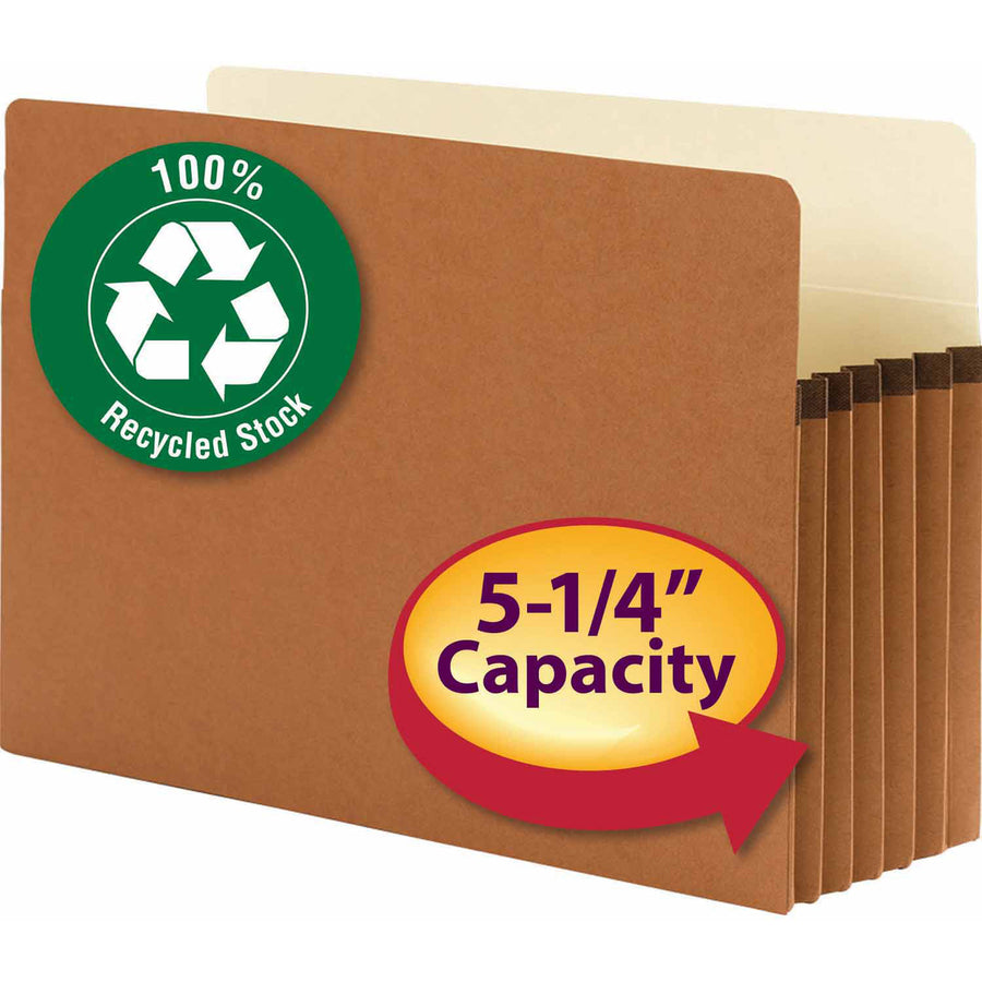 Smead Straight Tab Cut Legal Recycled File Pocket - 74206