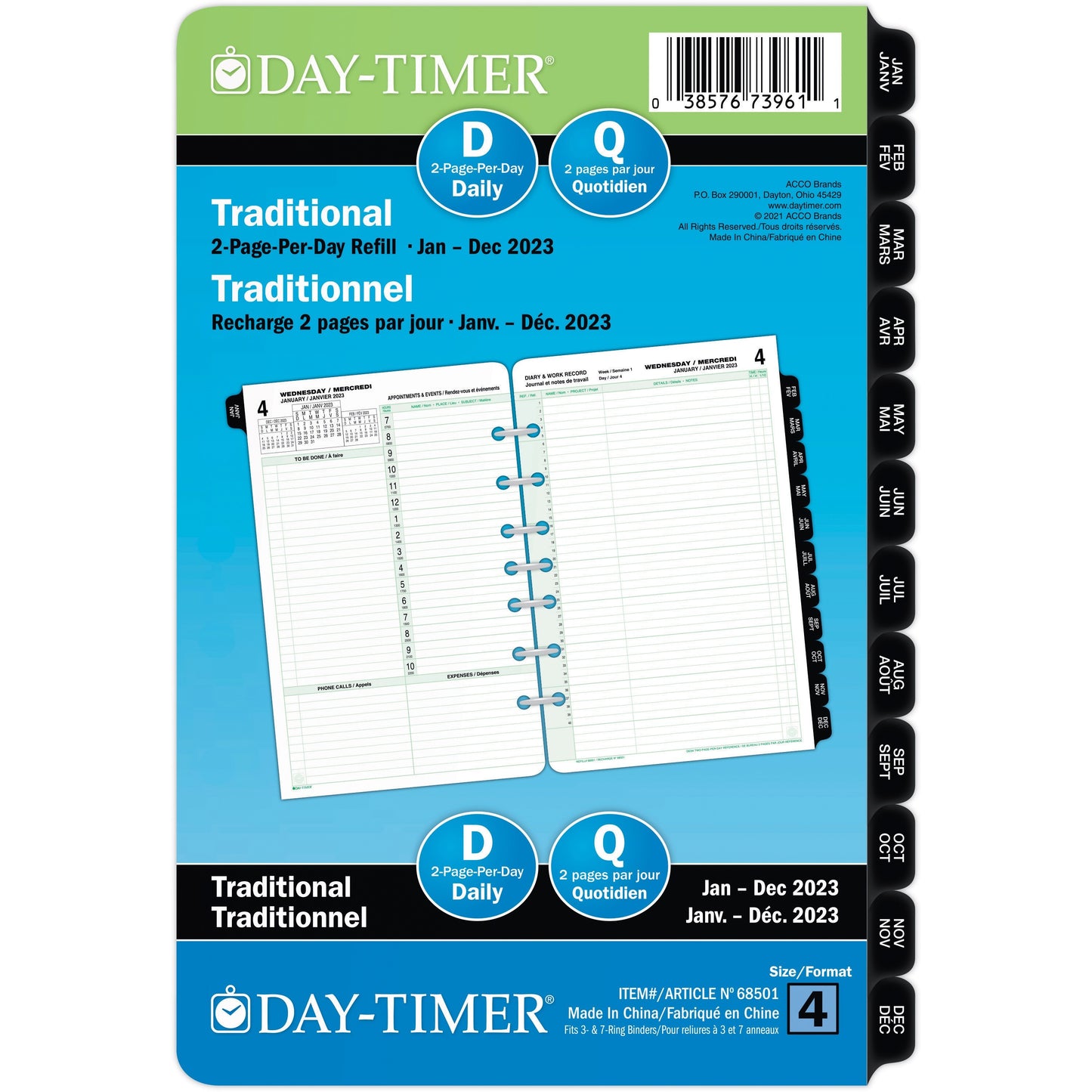 Day-Timer Planner Refill