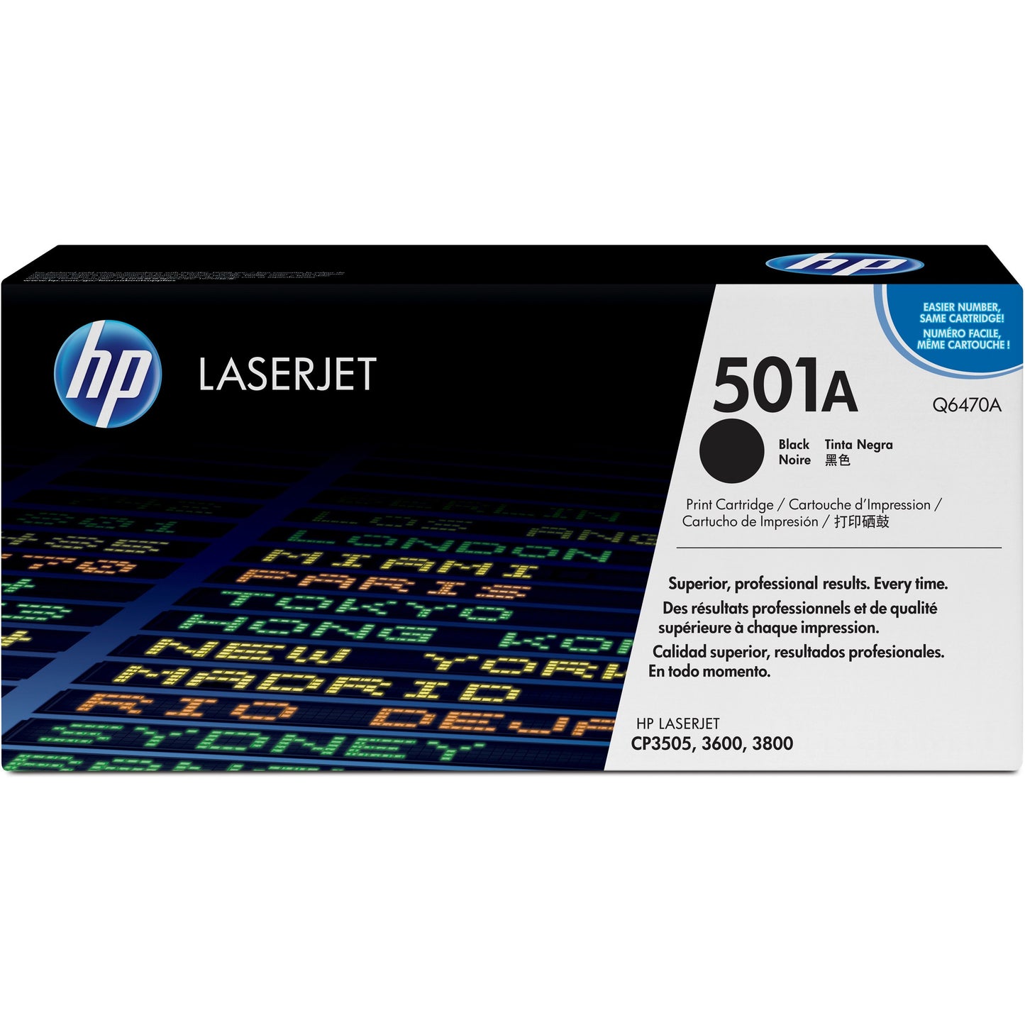 HP 501A (Q6470A) Original Toner Cartridge - Single Pack