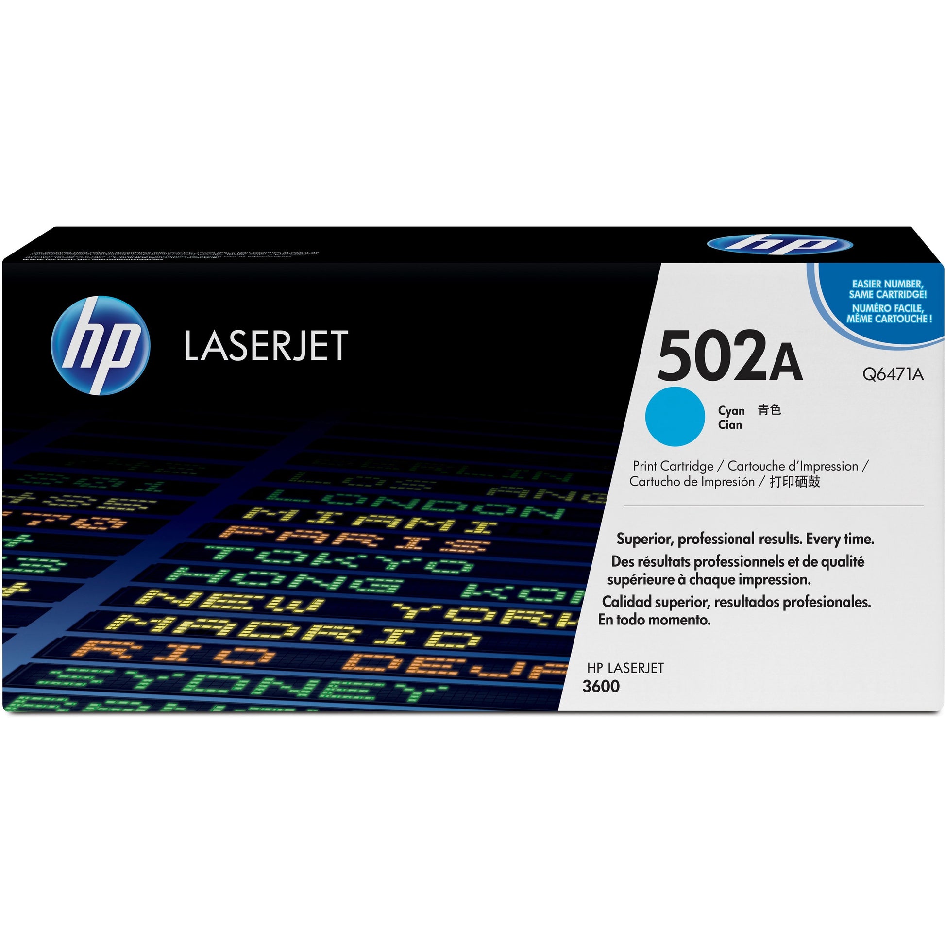 HP 502A (Q6471A) Original Toner Cartridge - Single Pack - Cyan