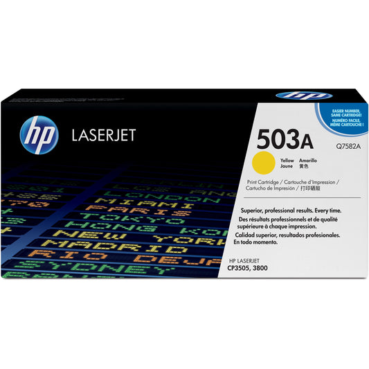 HP 503A (Q7582A) Original Toner Cartridge - Single Pack - Yellow