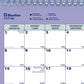 Blueline Monthly Calendar 2023, Bilingual - C177186