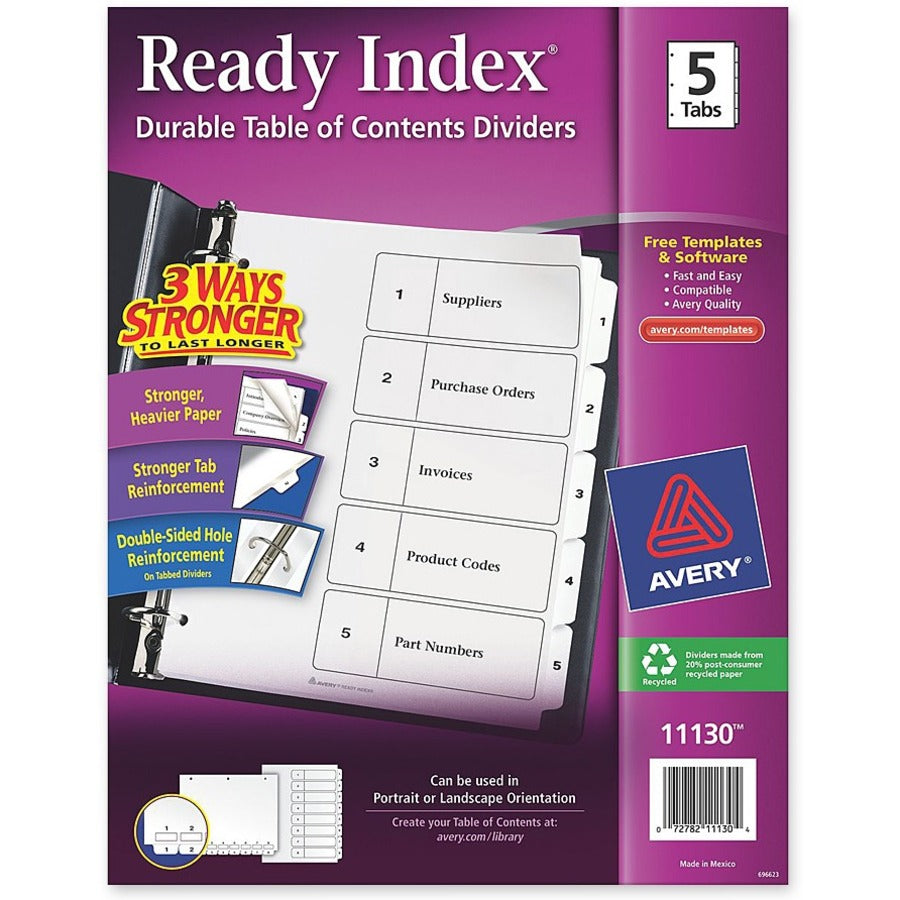Avery&reg; Ready Index Classic Tab Binder Dividers