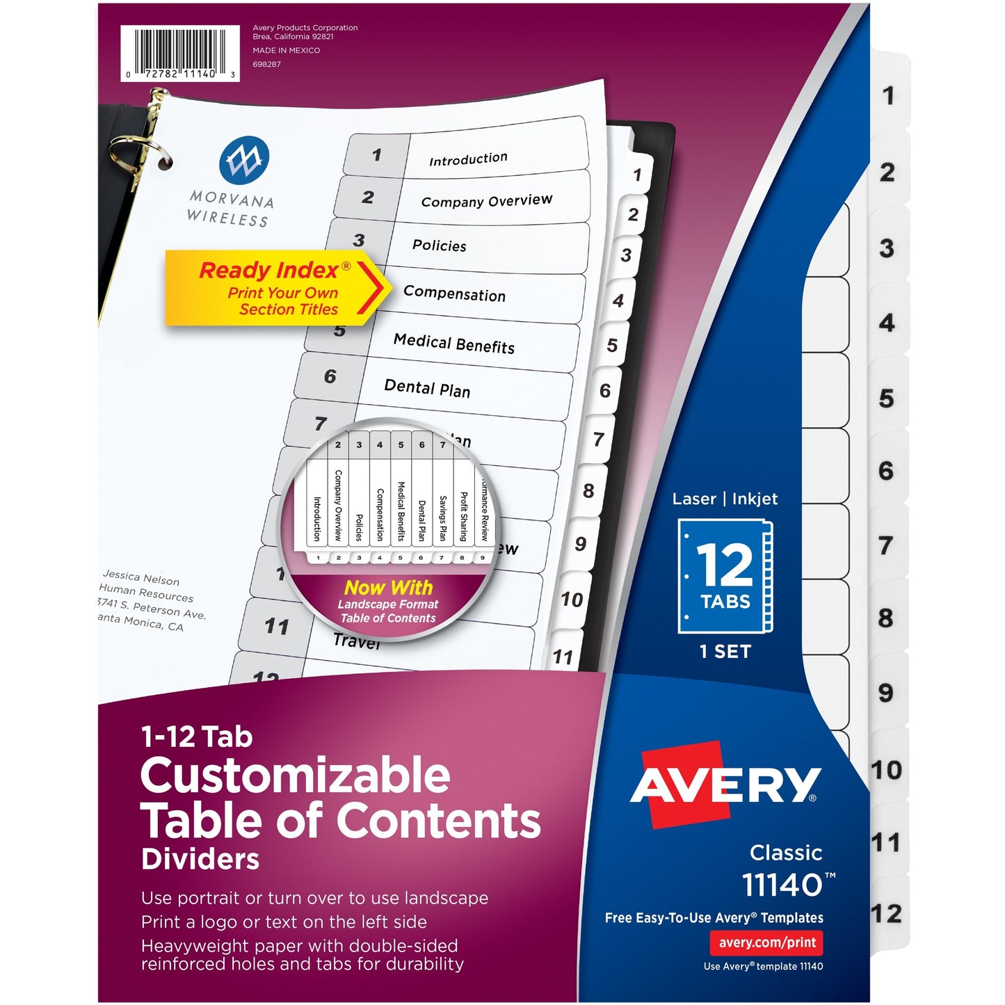 Avery&reg; Ready Index Classic Tab Binder Dividers