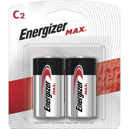 Energizer MAX Alkaline C Batteries, 2 Pack