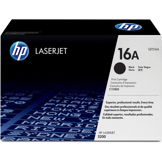 HP 16A (Q7516A) Original Toner Cartridge - Single Pack - Black
