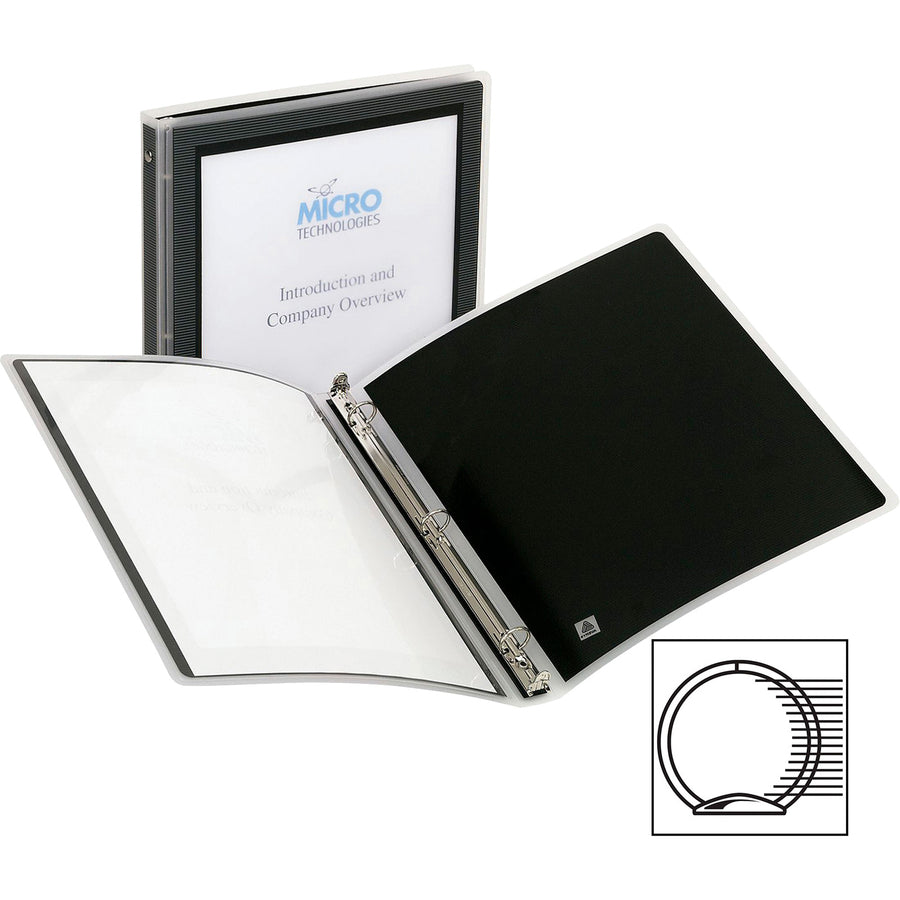 BINDER FLEXI-VIEW R-R .5" BLK