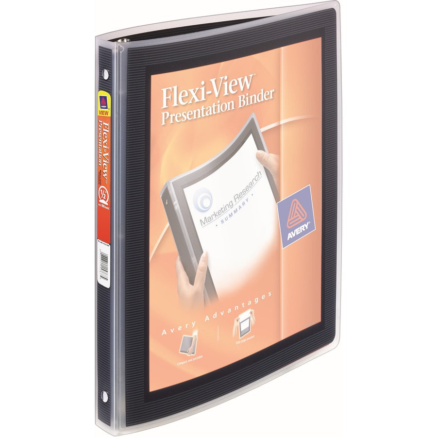 BINDER FLEXI-VIEW R-R .5" BLK