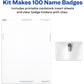 BADGE,LSR/IJ,CLIP,TOP,100