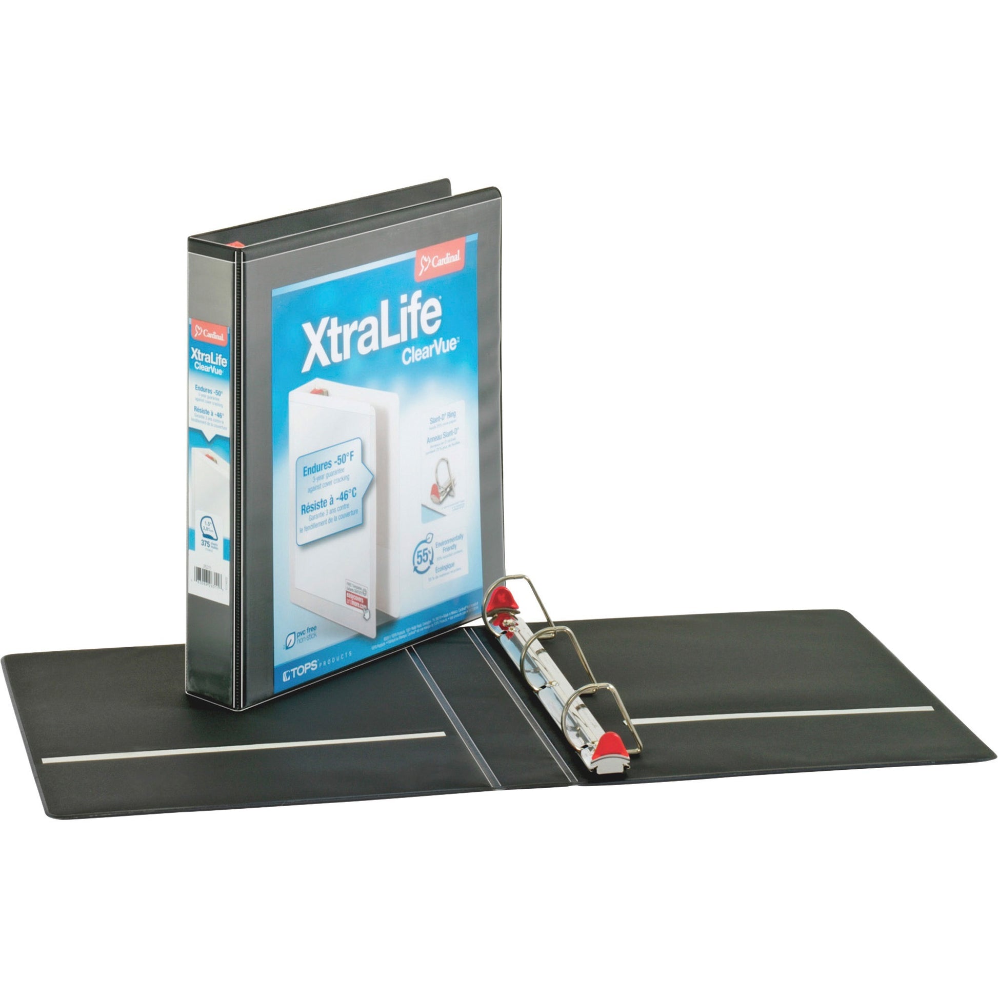 Cardinal Xtralife ClearVue Locking Slant-D Binders