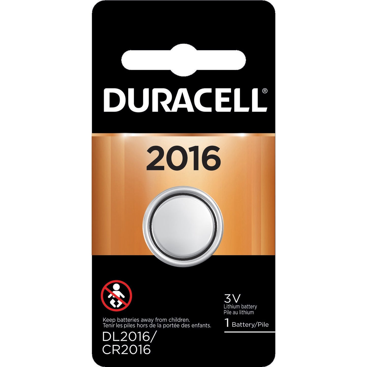 Duracell Coin Cell Lithium 3V Battery - DL2016