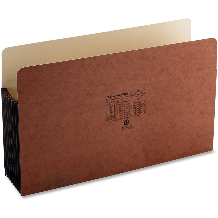 Globe-Weis Legal Recycled Expanding File - 15446