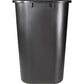 WASTEBASKET, RECT 14.5"H*BLACK