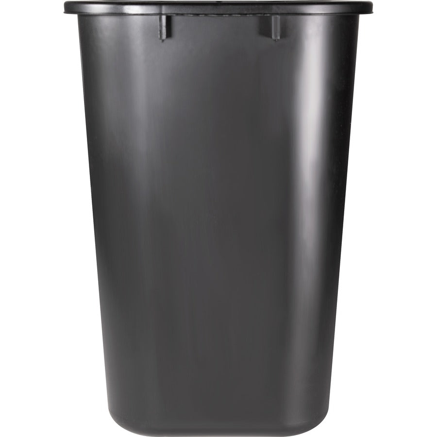 WASTEBASKET, RECT 14.5"H*BLACK