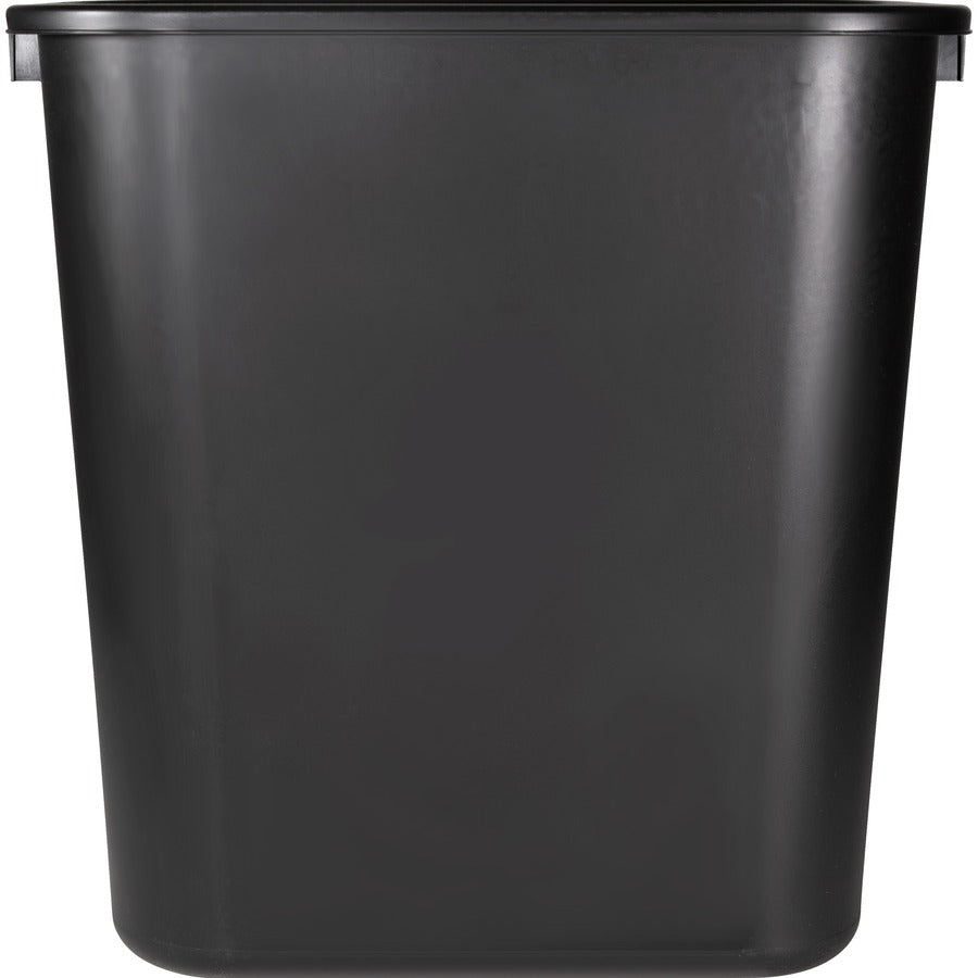 WASTEBASKET, RECT 14.5"H*BLACK