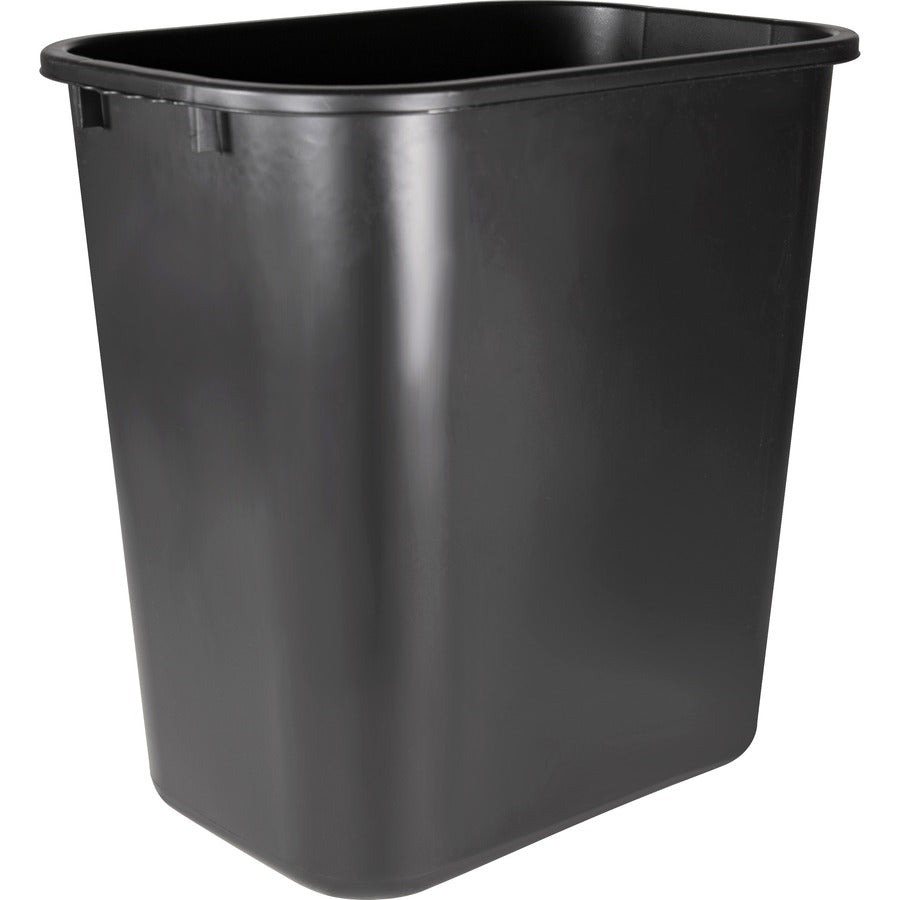 WASTEBASKET, RECT 14.5"H*BLACK