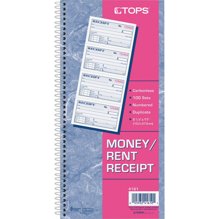 TOPS Carbonless 2-part Money Receipt Book - 4161
